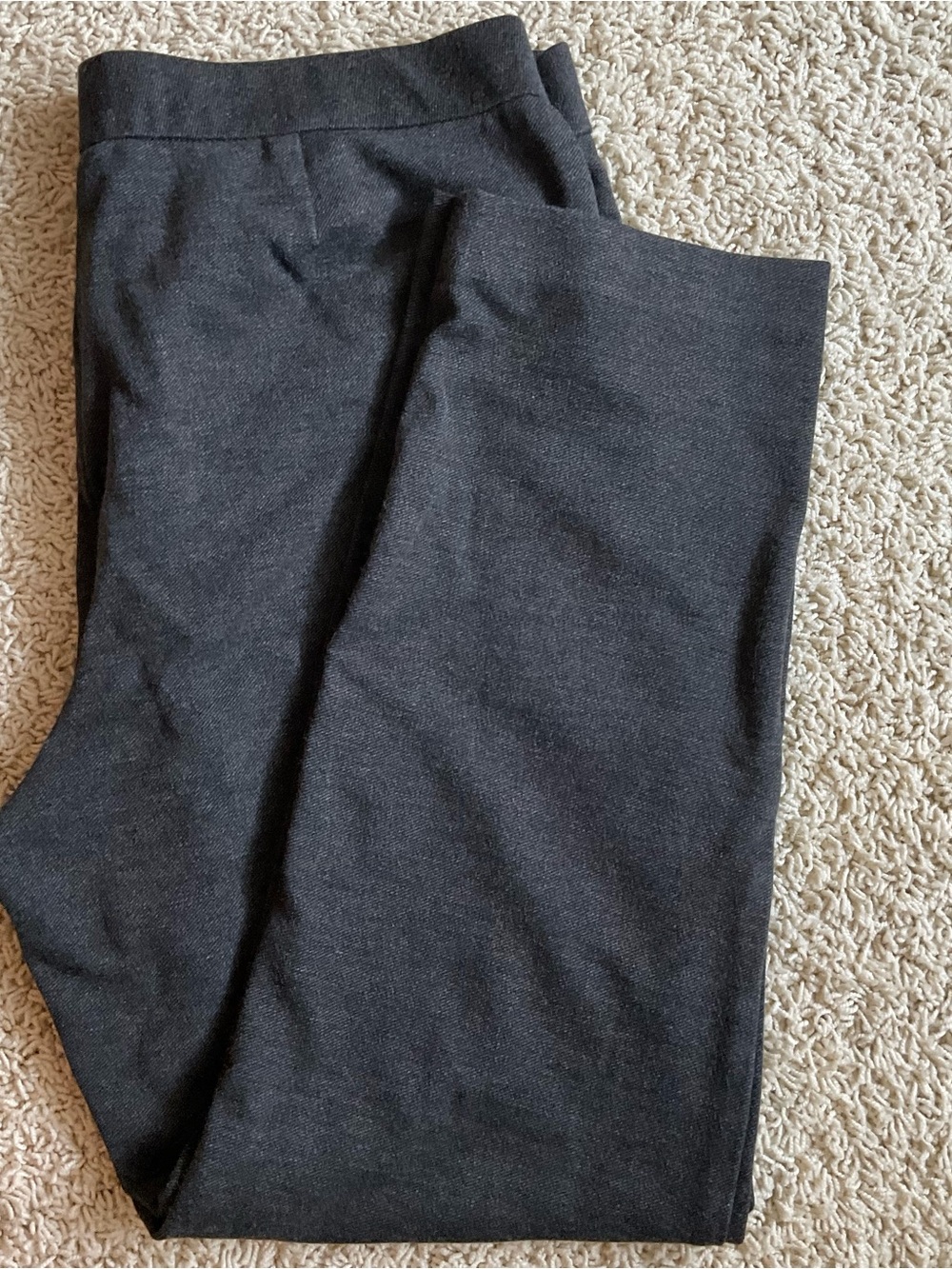 J. Jill Slim Leg Ponte Pants in Dark Charcoal size Large
